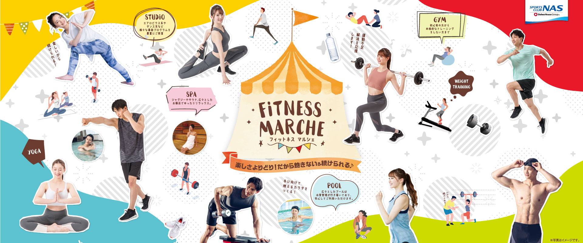 FITNESS MARCHE（フィットネスマルシェ）楽しさよりどり！だから飽きない＆続けられる♪